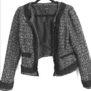 Jessica Simpson crop tweed jacket